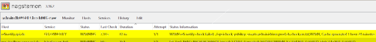 Monitoring Notify-Service